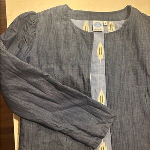 Denim cropped jacket